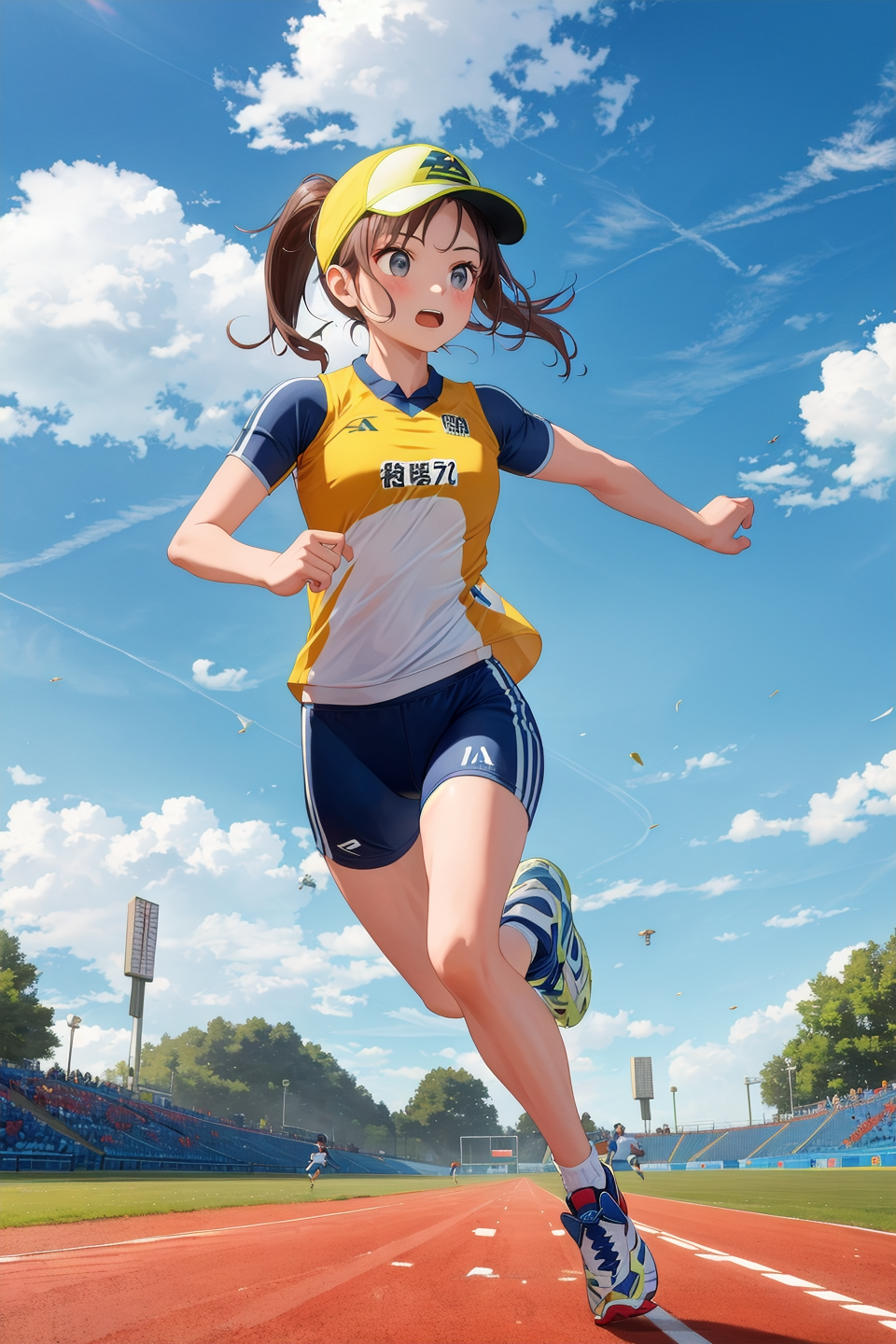 masterpiece,best quality,1girl,sports ware,running,dynamic